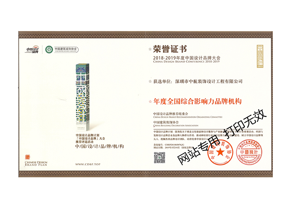 2018年度全國(guó)綜合影響力品牌機(jī)構(gòu)